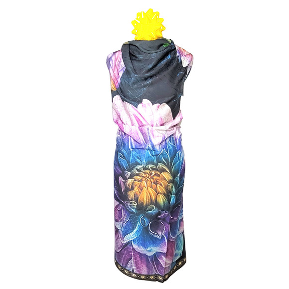 NWT Double Sided Silk Scarf 53x53 Large Square Shawl Wrap XiangYunSha 35081